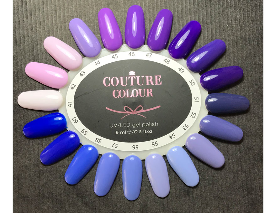 Гель-лак Couture Colour №049 (сине-фиолетовый, эмаль), 9 мл