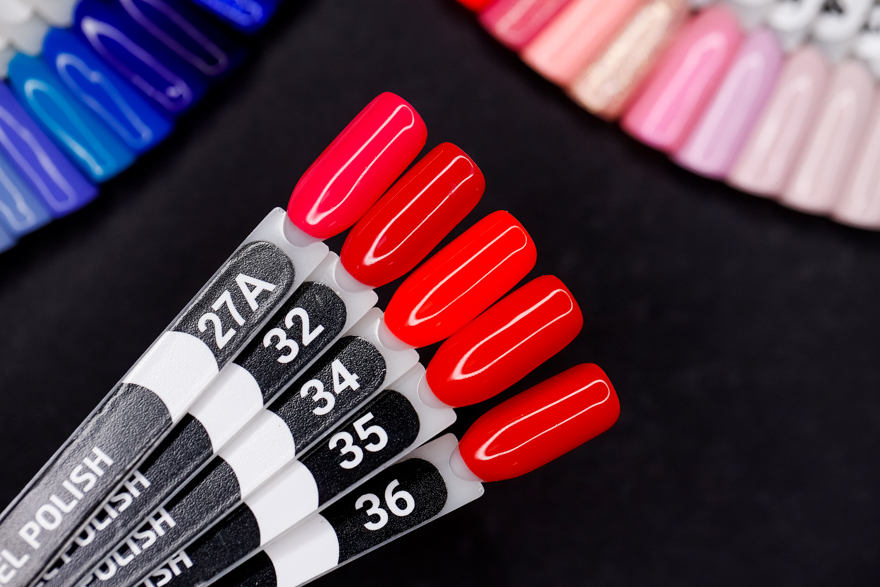 Siller Gel Nail Polish No. 036 (light red, enamel), 8 ml