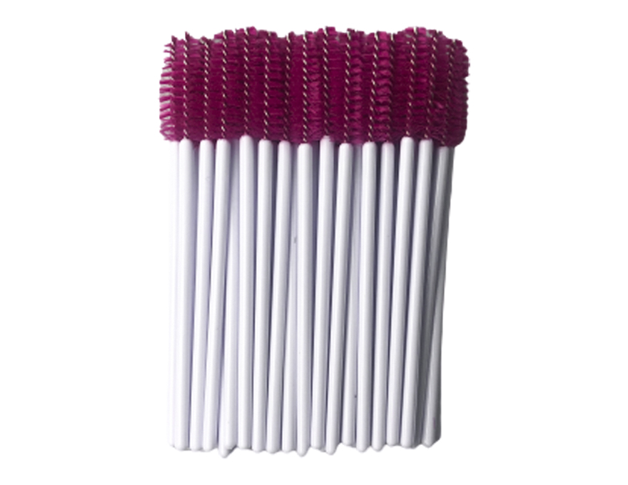 Hair brush, nylon, fuchsia on white base (50 pcs/pack) Hair brush, nylon, fuchsia on white base (50 pcs/pack)