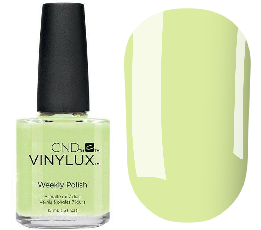 CND Vinylux Weekly Polish - Sugar Cane (245) (light green, enamel), 15 ml