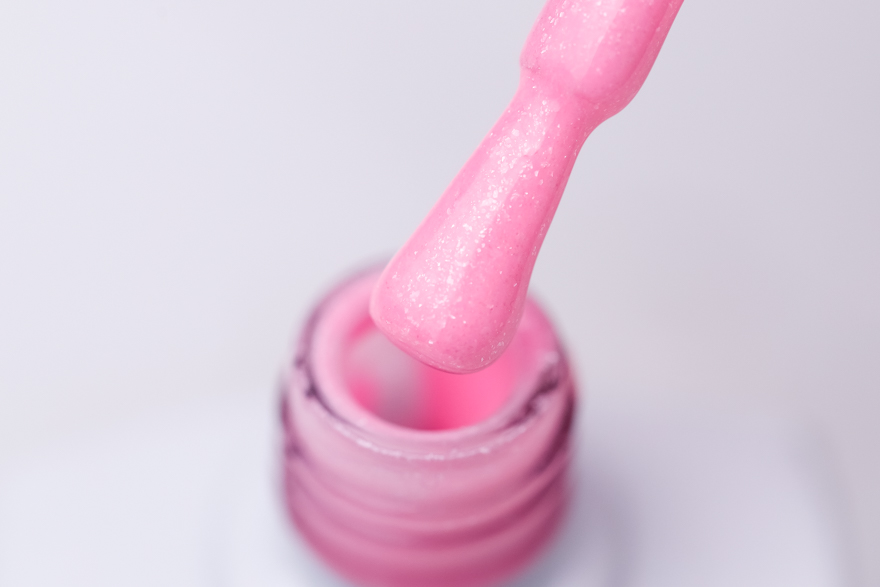 Gel polish Molekula №143 (pink, with mica), 11 ml