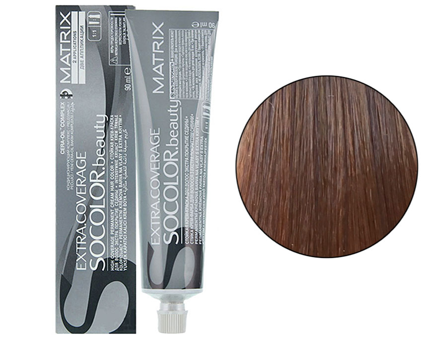Cream-hair dye Matrix So Color Extra Coverage 508NA (508.01) light blond natural ash, for gray hair, 90 ml