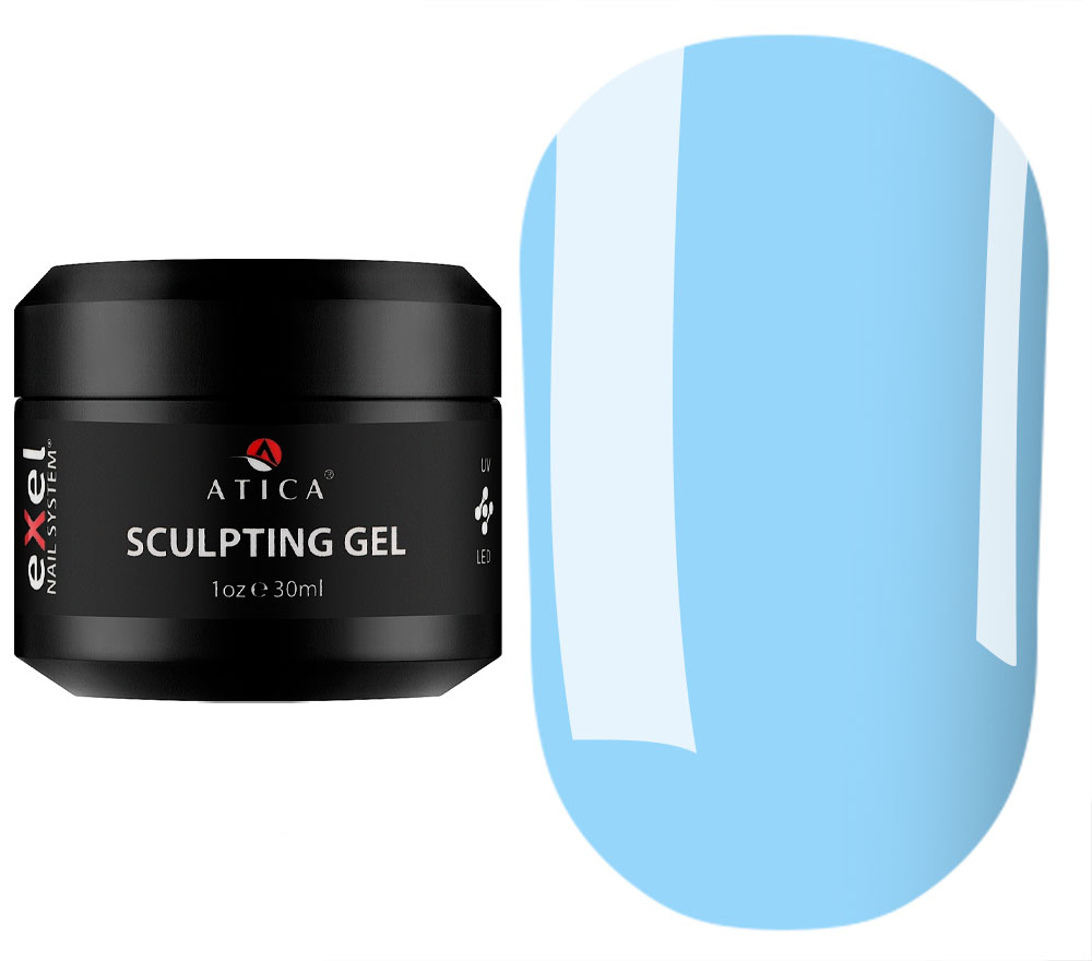 Atica Моделюючий гель Sculpting Gel Pastel Blue 13, 30 мл Atica Моделюючий гель Sculpting Gel Pastel Blue 13, 30 мл