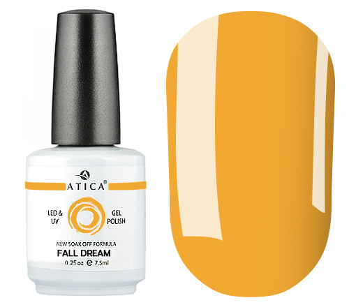 Gel varnish Atica Fall Dream GP125 (sunny orange, enamel), 7.5 ml