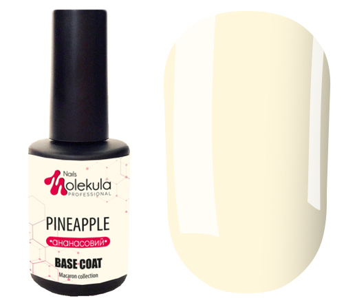 Molekula База для ногтей Base Colour Pineapple (ананасовый), 12 мл