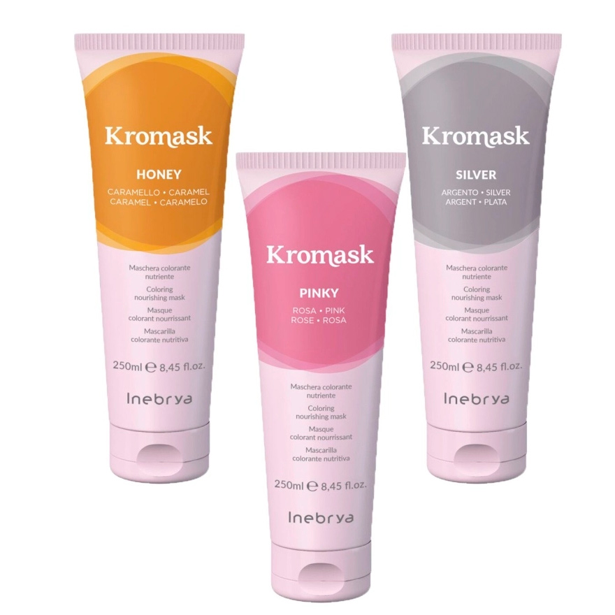 Inebrya Тонировочная маска для волос Kromask Silver - Argento, 250 мл Inebrya Тонировочная маска для волос Kromask Silver - Argento, 250 мл