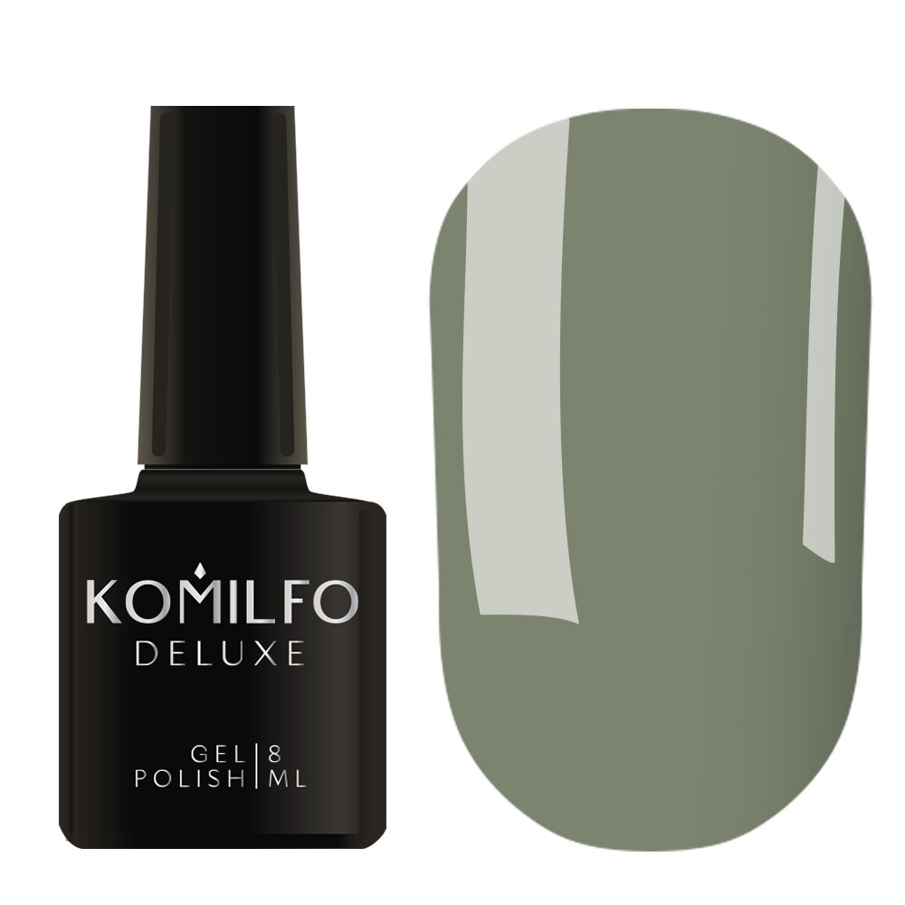 Gel Polish Komilfo Deluxe Series D279 (dark olive, enamel), 8 ml.