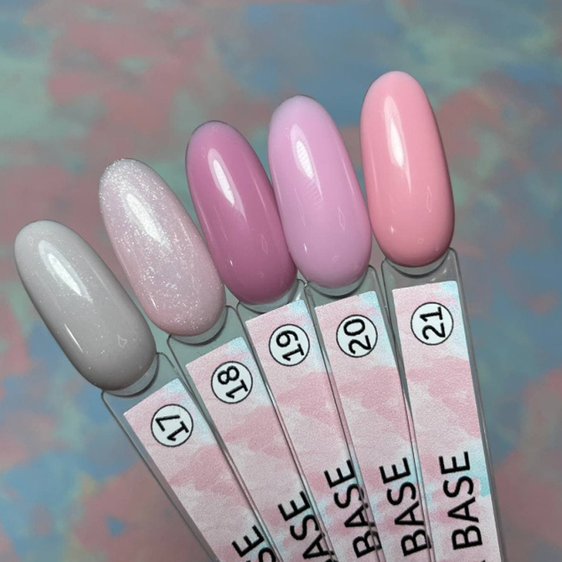 LUNA Cover Base №17 (pale gray, microshine), 13 ml
