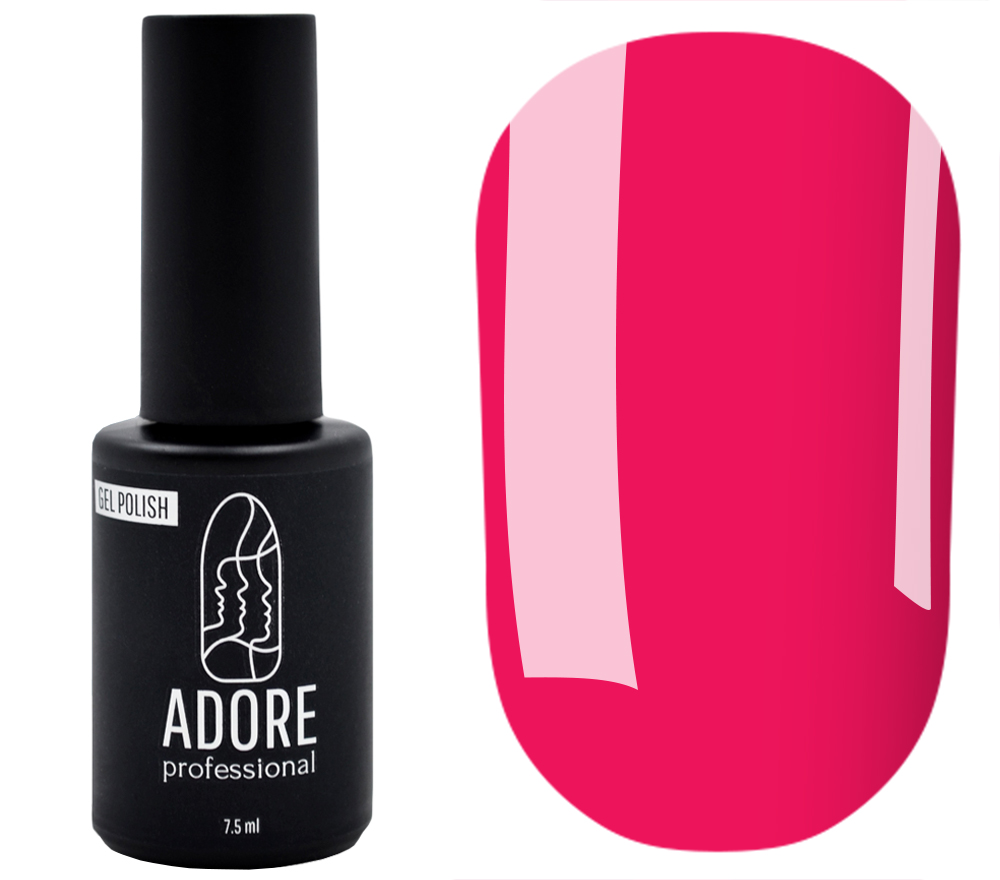 Гель-лак ADORE Professional №306 (яскраво-малиновий, емаль), 8 мл