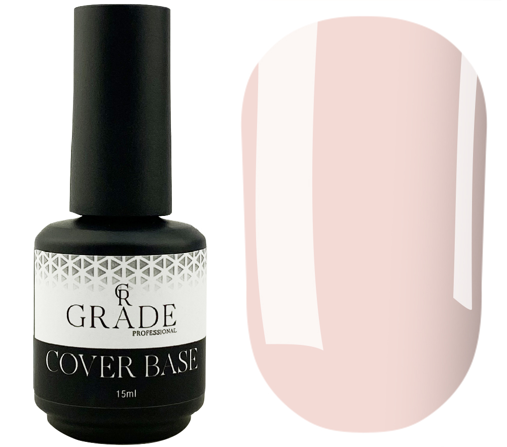 Grade Base for nails Сover base 17 (light peach), 15 ml