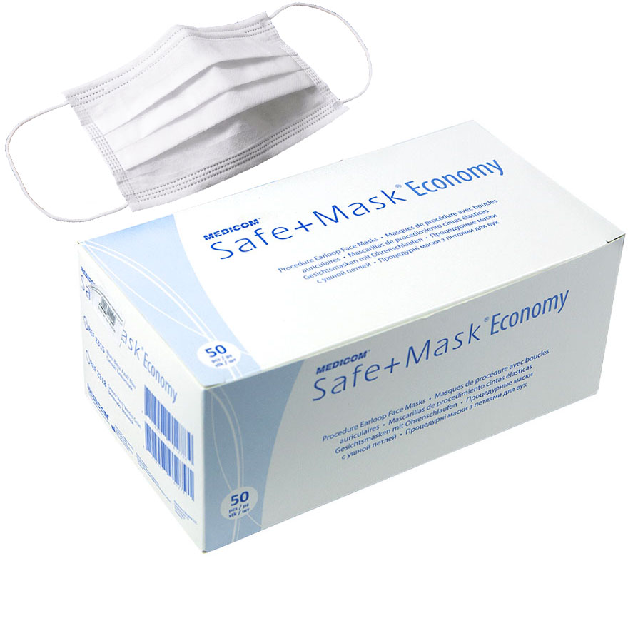 Medicom Three-layer mask White 50 pcs/pack