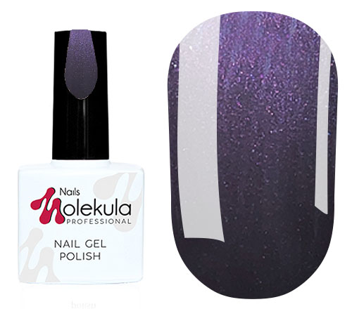 Molekula gel varnish No. 042 (eggplant, pearl), 11 ml