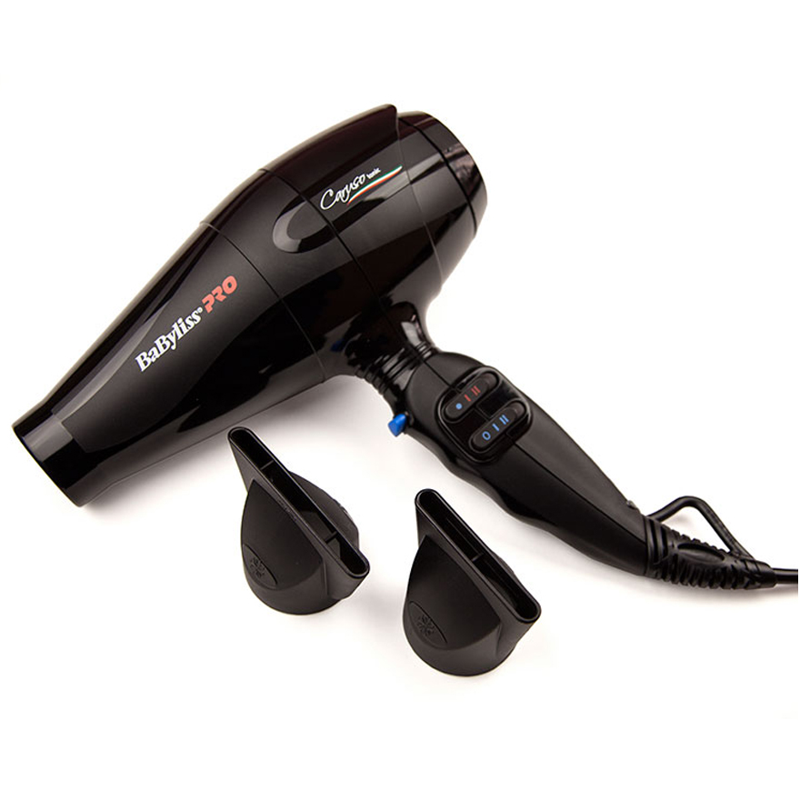 BaByliss PRO Фен Caruso Ionic 2400w, цвет черный (гарантия 12 мес.)