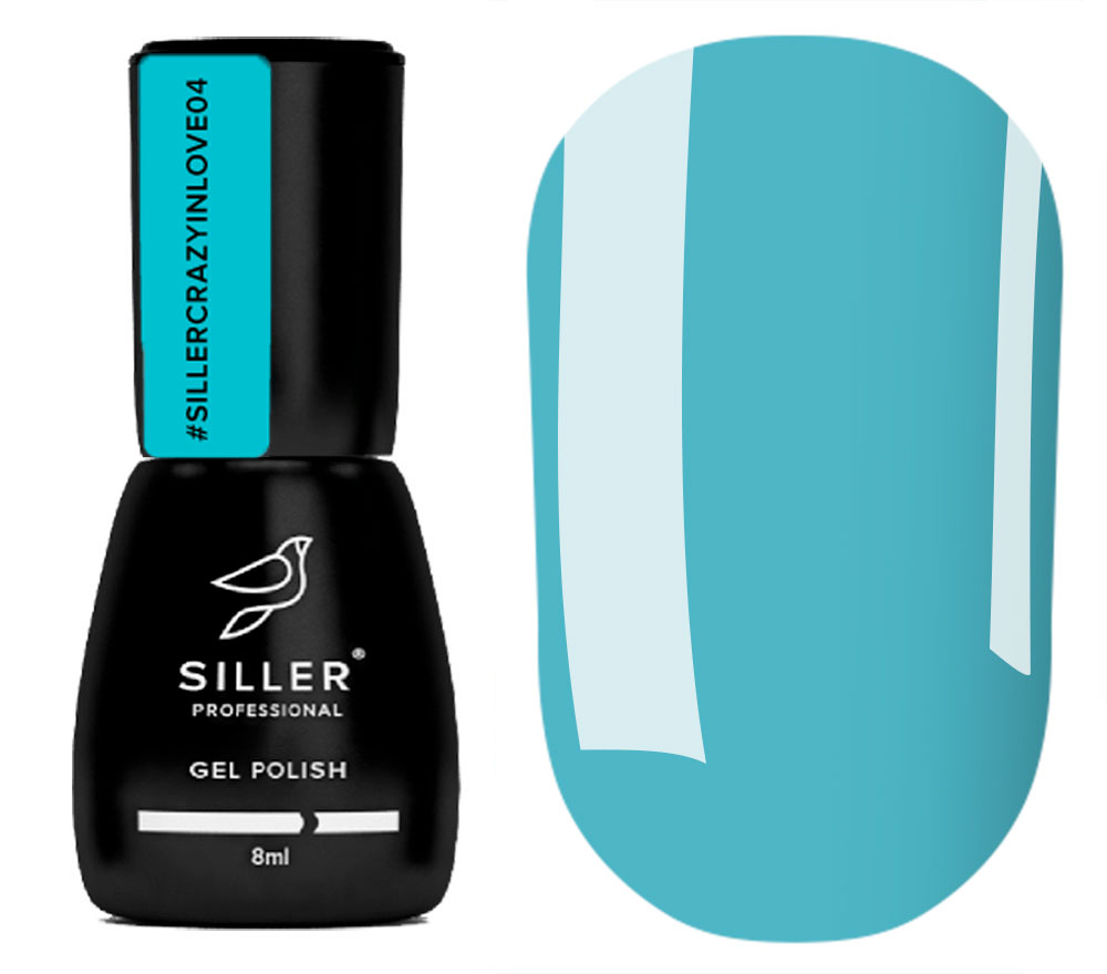 Siller Gel polish for nails Crazy in Love №04, 8 ml
