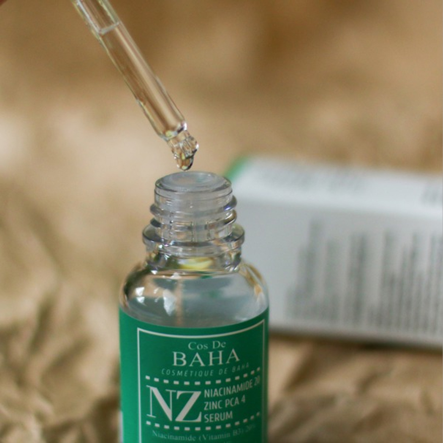 Cos De BAHA Facial serum with niacinamide and zinc NZ Niacinamide 20 Zinc PCA 4 Serum, 30 ml