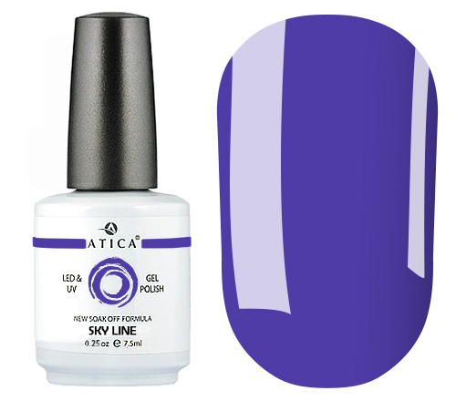 Gel varnish Atica Sky Line GPM143 (denim blue, enamel), 7.5 ml