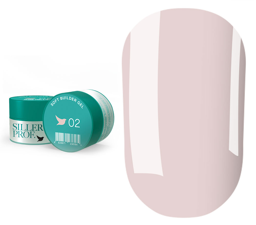 Siller гель для нігтів Soft Builder Gel № 02, 15 мл