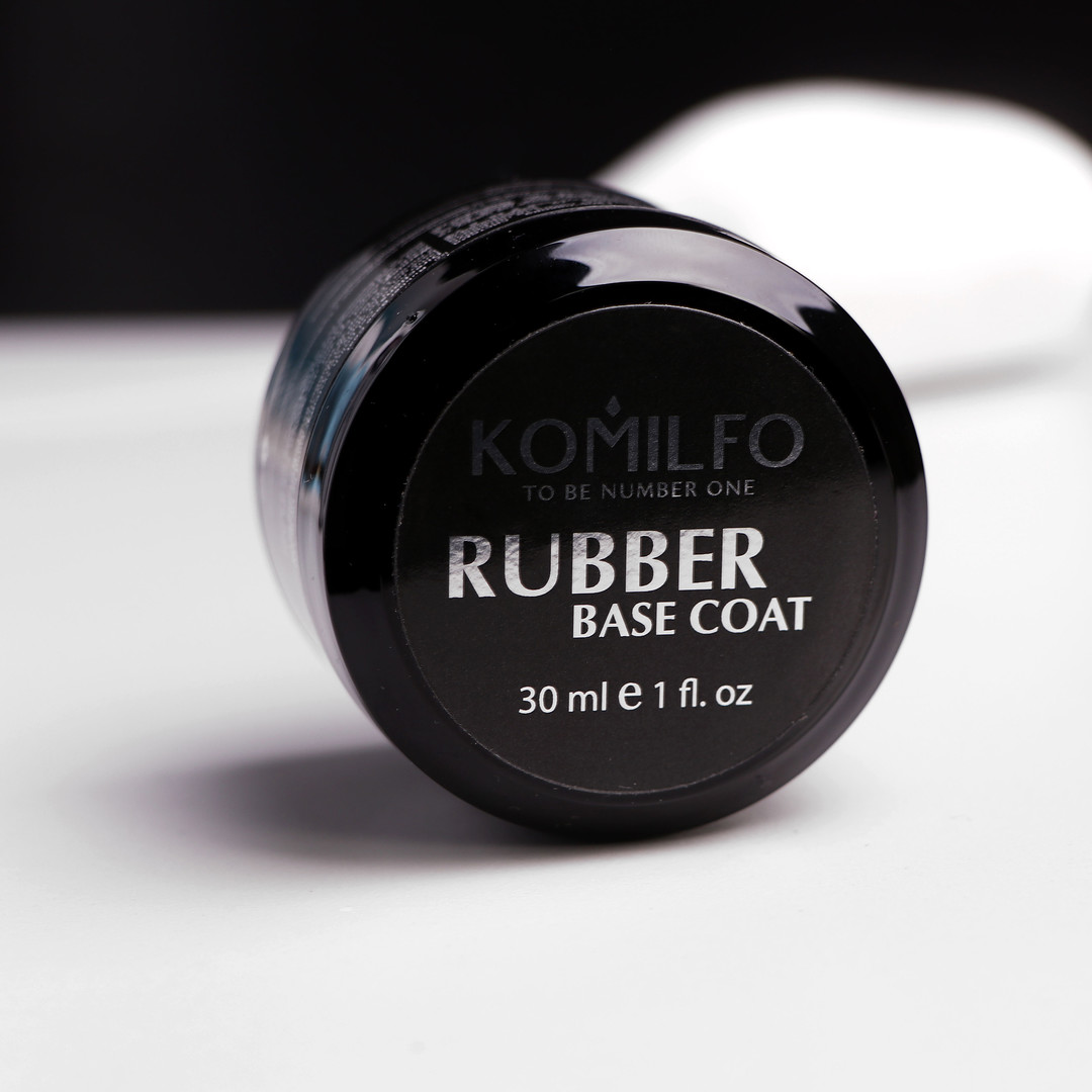 Komilfo Rubber Base Coat - каучукова база для гель-лаку, 30 мл (без пензлика)
