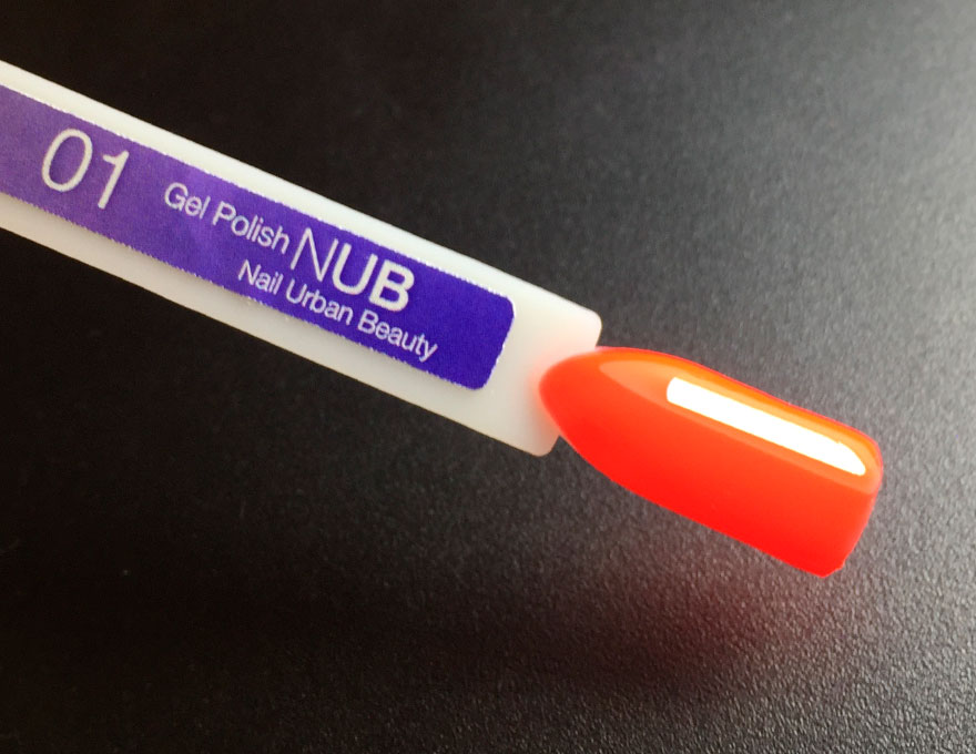 Гель-лак NUB 001 Hawaiian Sunset (яскраво-помаранчевий, емаль), 8 мл