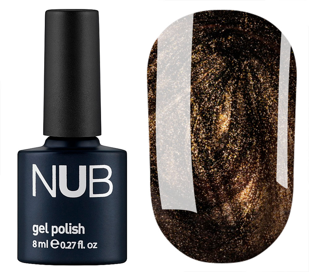 NUB 001 Hawaiian Sunset gel varnish (bright orange, enamel), 8 ml