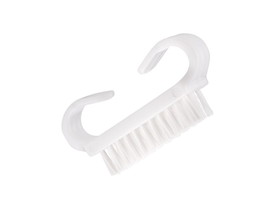 Brush for removing dust, for nails without handle, mini (white)
