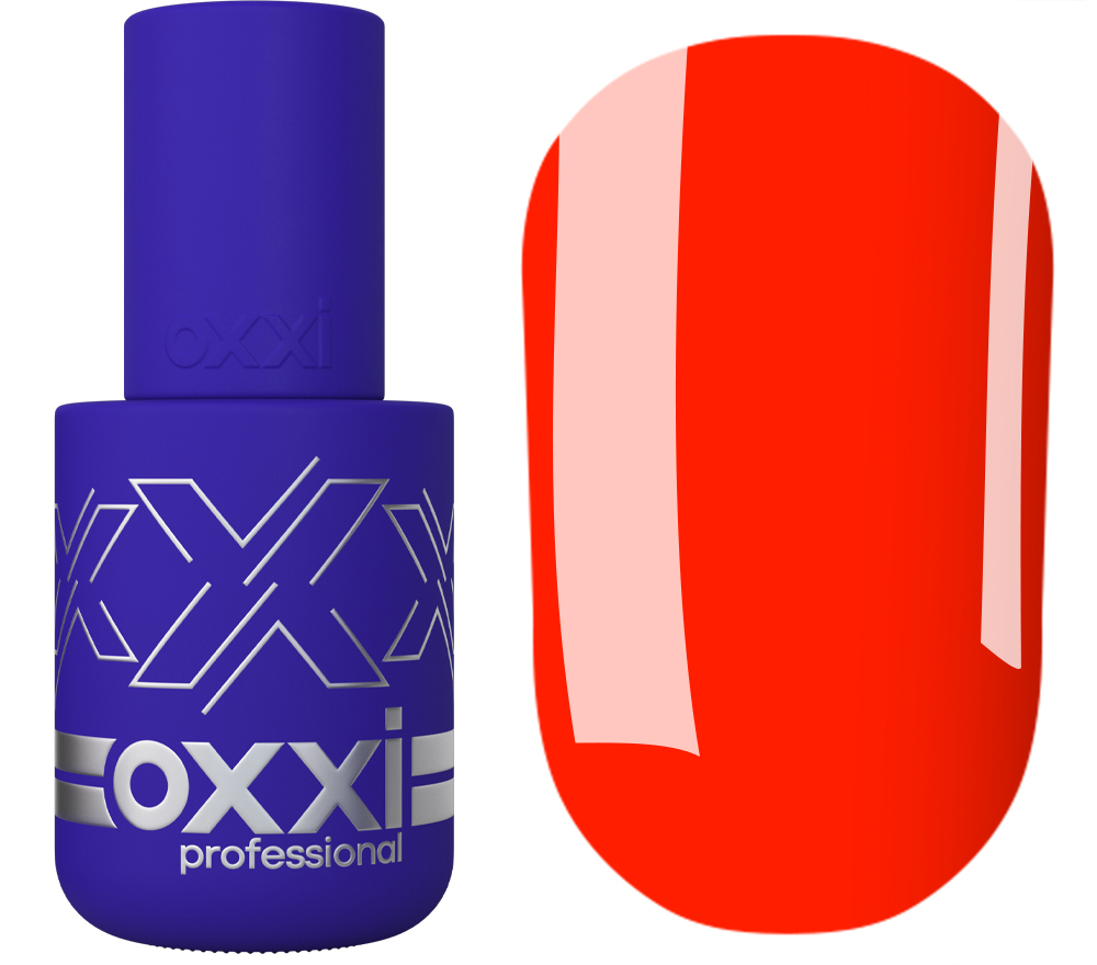 OXXI Гель-лак для ногтей №112 (яркий красно-оранжевый, неоновый), 10 мл OXXI Гель-лак для ногтей №112 (яркий красно-оранжевый, неоновый), 10 мл