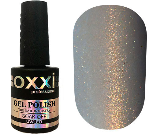 Гель-лак OXXI кошачий глаз №111 (серый с золотистым магнитным бликом), 10 мл