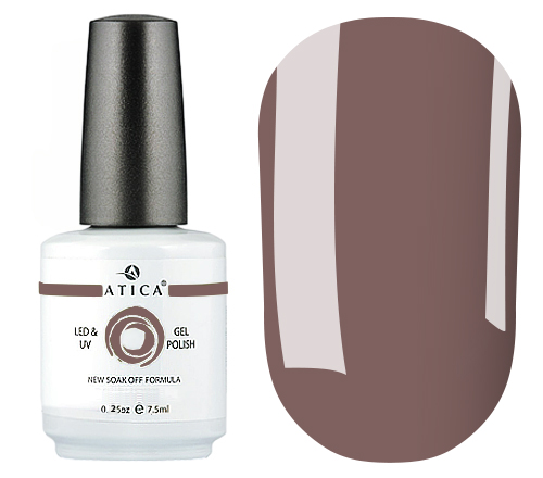 Atica GPM218 Naked gel varnish (dark beige, enamel), 7.5 ml