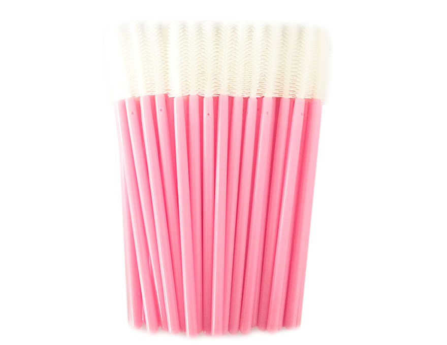 Silicone brush for hair, white on erysipelas base (50 pcs/pack)