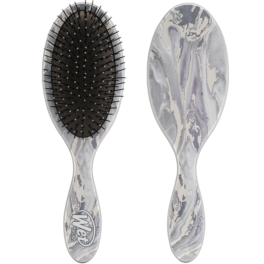 WET BRUSH Hair brush ORIGINAL DETANGLER - Metallic Marble - Silver