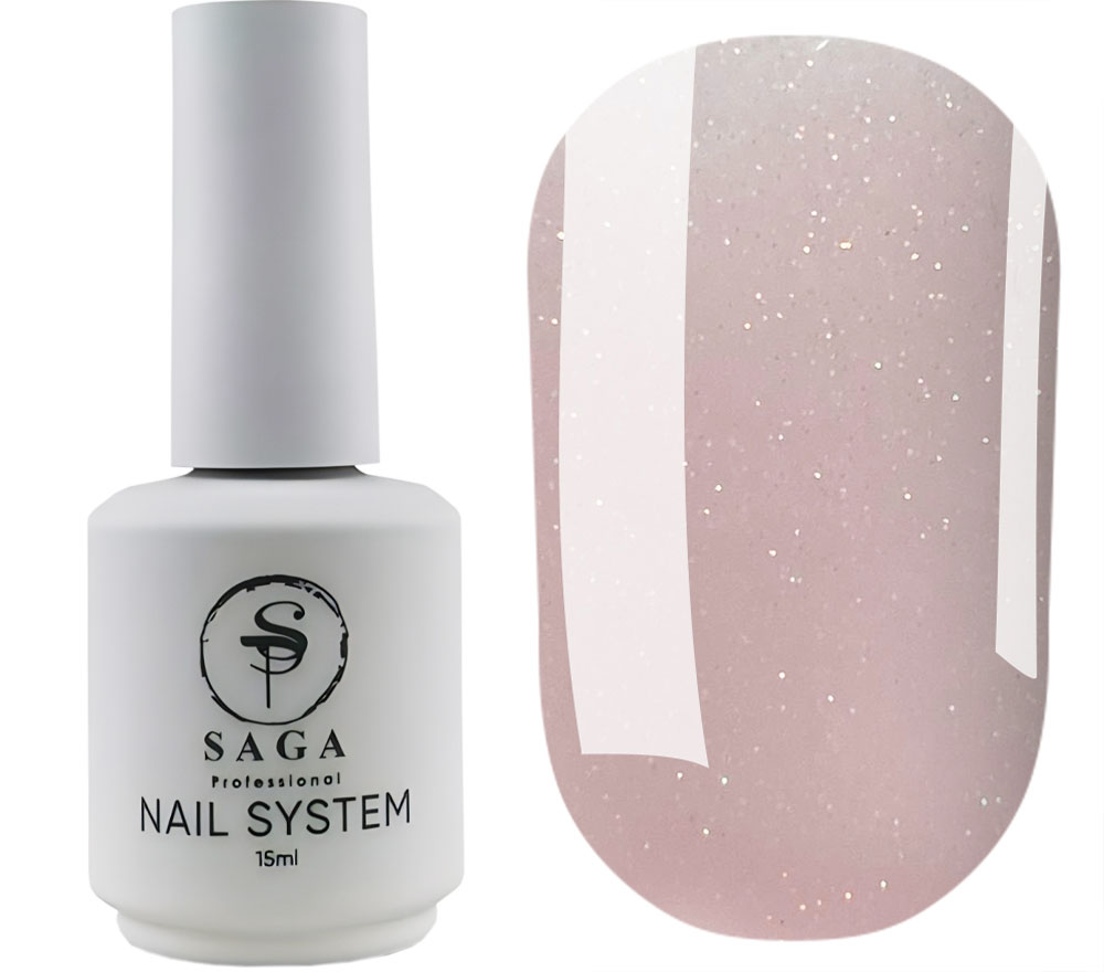 SAGA professional LIQUID GEL 20 (телесно-розовый с микроблеском), 15 мл SAGA professional LIQUID GEL 20 (телесно-розовый с микроблеском), 15 мл