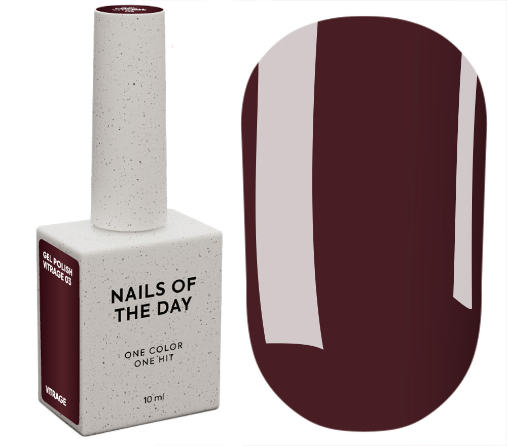 Nails Of The Day Гель-лак Vitrage 03 (винний), 10 мл Nails Of The Day Гель-лак Vitrage 03 (винний), 10 мл