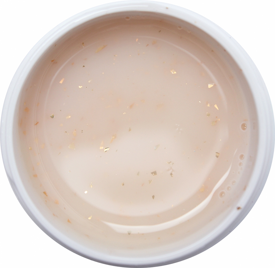 NailApex Dust-free gel COMFORT GEL No. 9 (milk beige with flakes), 30 ml