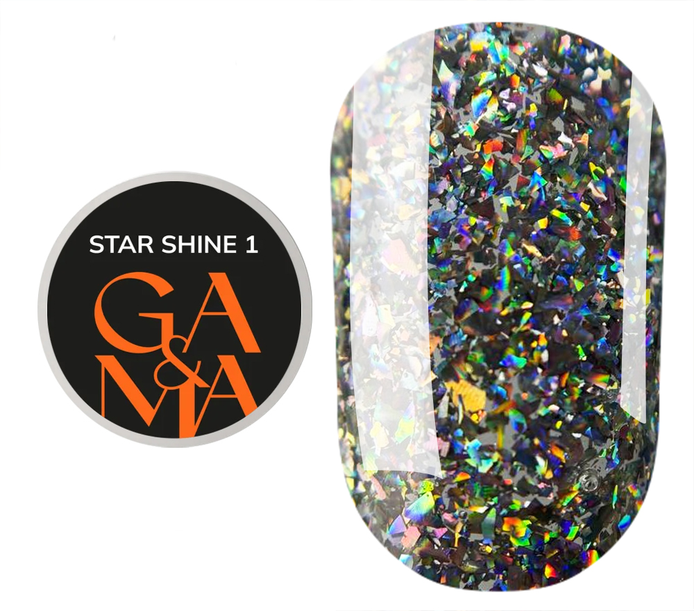 GA&MA Гель-лак Star shine 001, 5 г