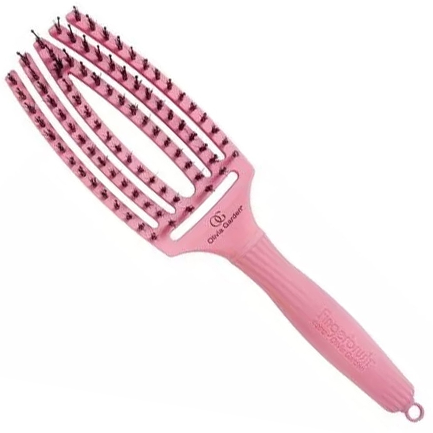 Olivia Garden Finger Brush Combo Medium Pink
