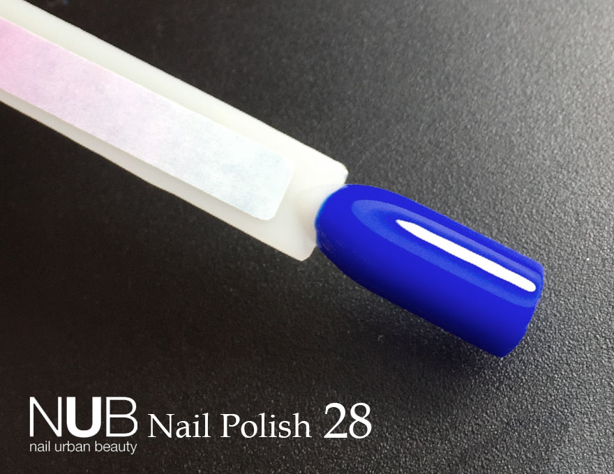 Nail polish NUB 028 King Blue (royal blue, enamel), 14 ml