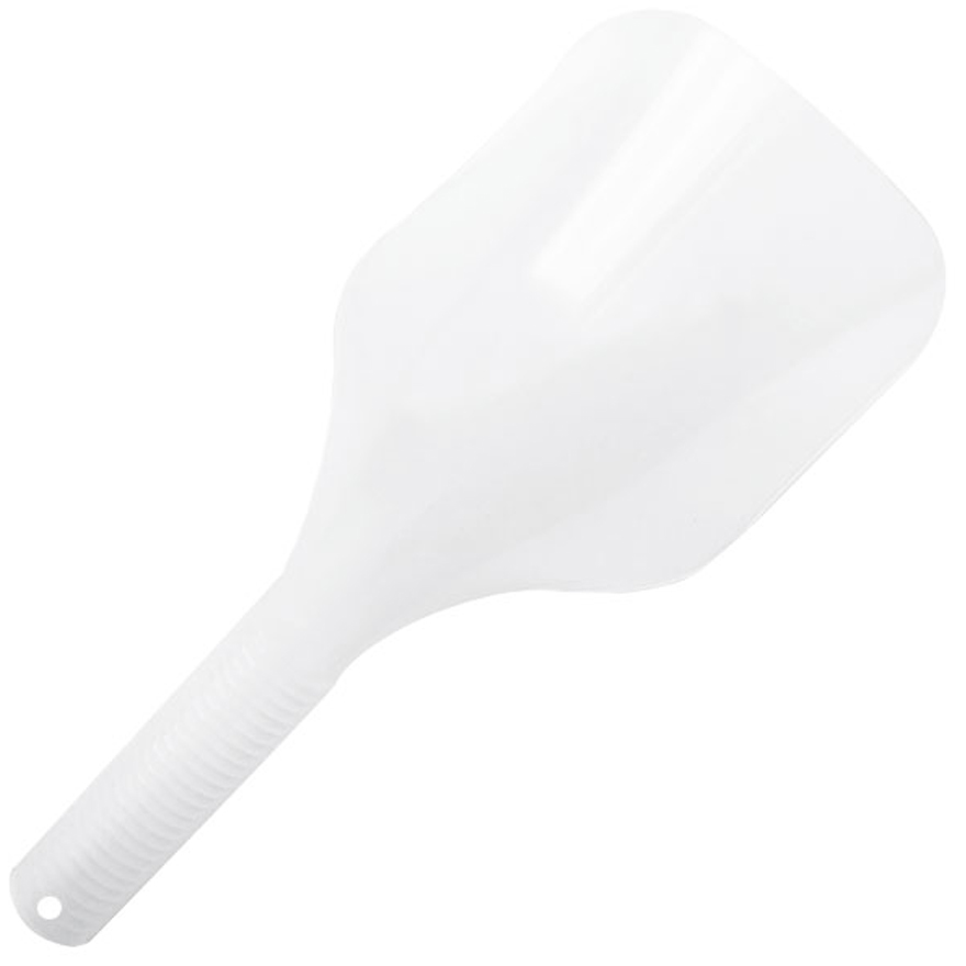 Protective face shield with transparent handle Protective face shield with transparent handle