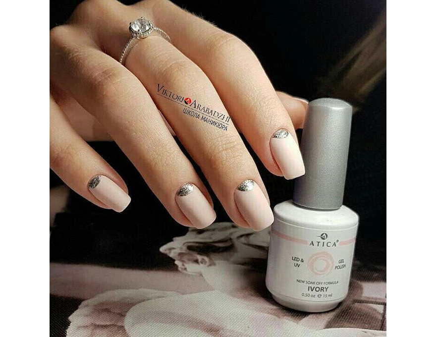 Atica Ivory GPM54 gel-varnish (dusty pink, enamel), 7.5 ml