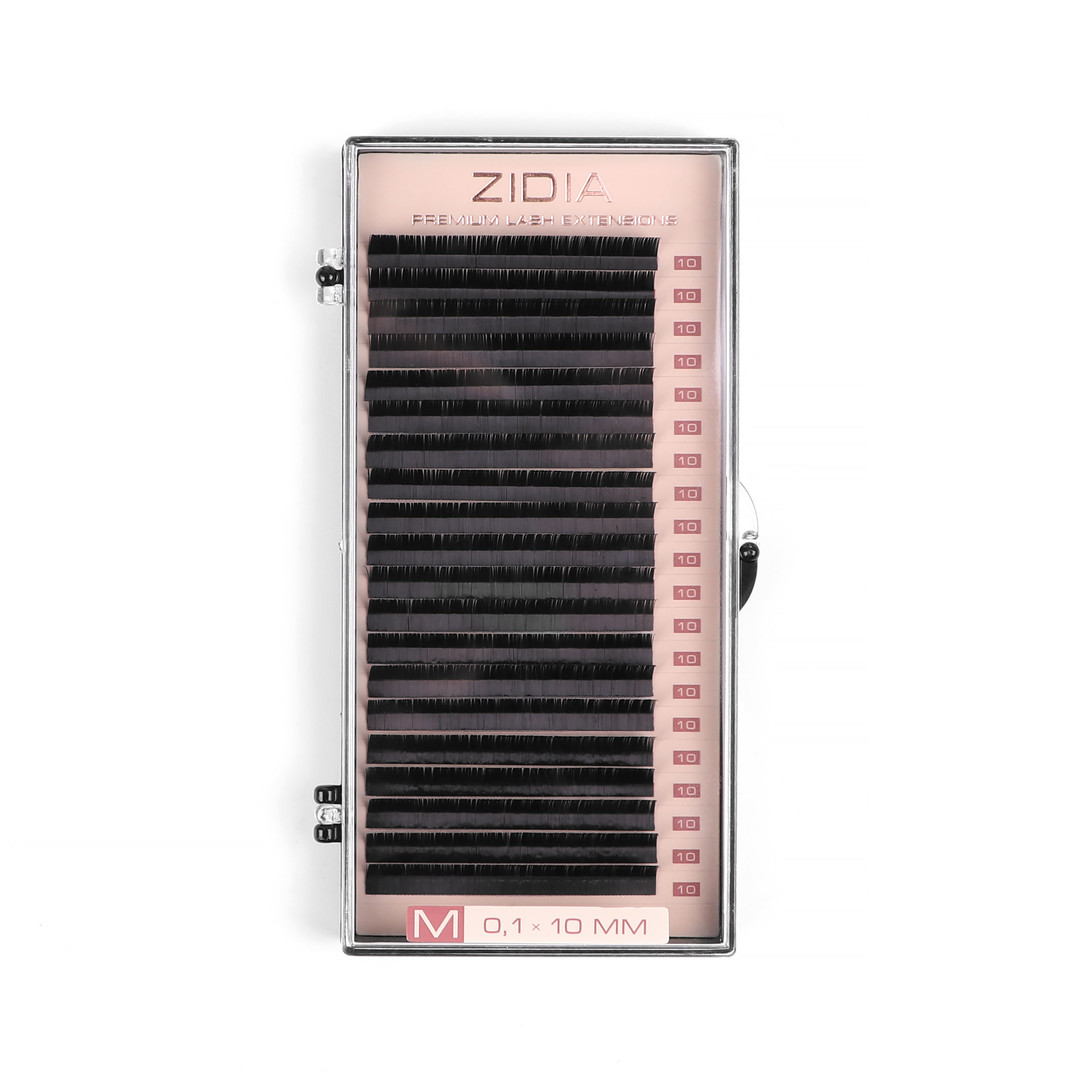 ZIDIA Premium Lash Extensions 20 ribbons - M0.1 x 10 mm