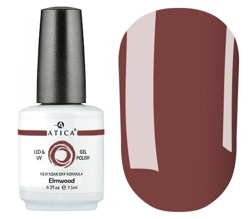 Atica Elmwood GPM97 gel-varnish (brown, enamel), 7.5 ml