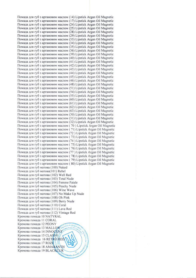 Hygienic certificates Paese