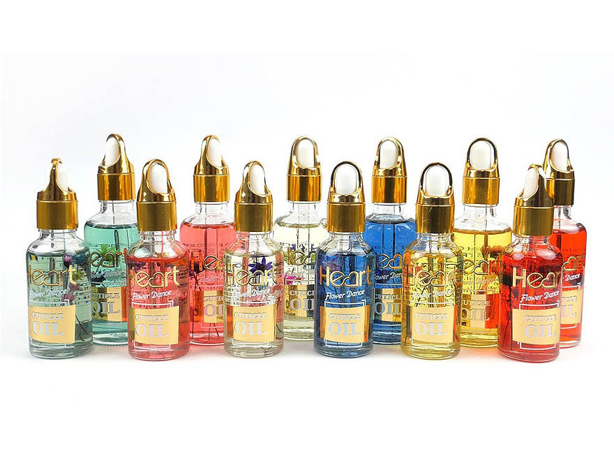 Flower cuticle oil HEART - Exotic Kiwi (kiwi), 30 ml