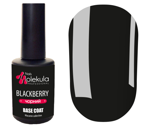 Molekula База для ногтей Base Colour Blackberry (черный), 12 мл Molekula База для ногтей Base Colour Blackberry (черный), 12 мл