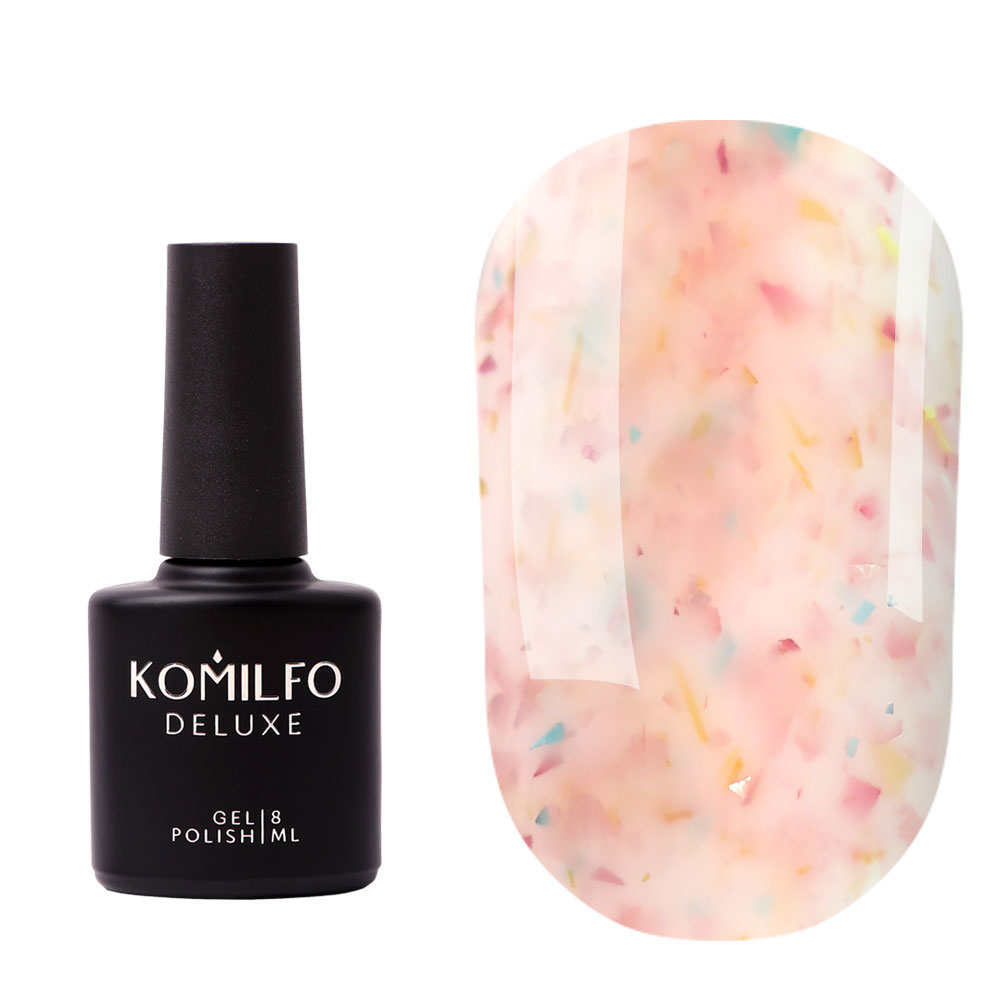 Komilfo Potal Base P020 (персиково-бежевый с поталью), 8 мл
