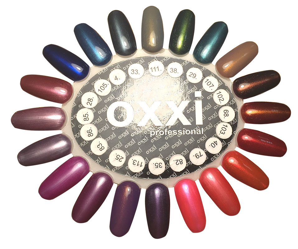 OXXI Гель-лак для ногтей Cat №103 (темный красный, магнитный), 10 мл