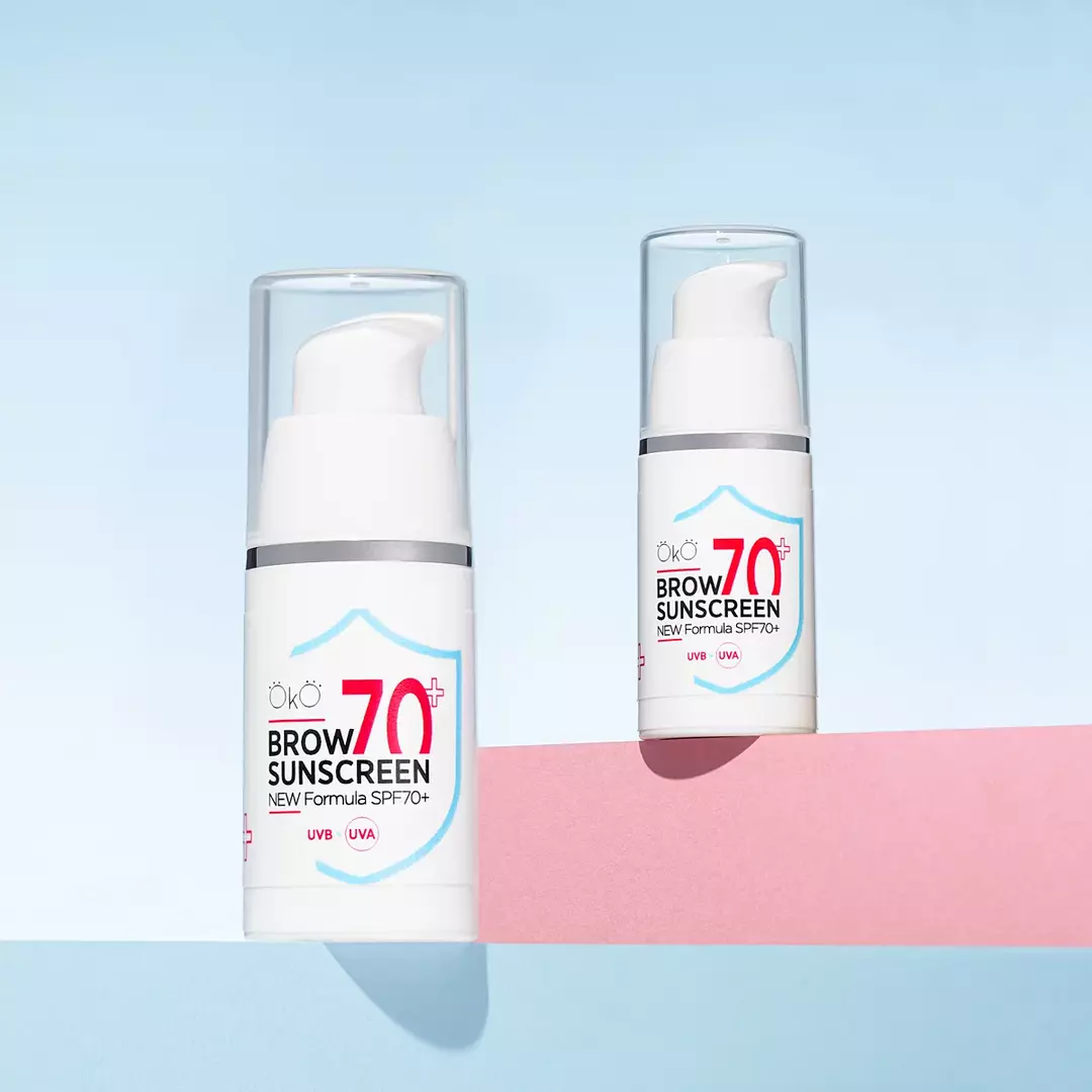 OkO Brow Sunscreen Eyebrow cream after permanent makeup SPF 70+, 15 ml