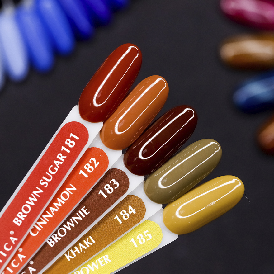 Atica Brownie GPM183 gel-varnish (chocolate, enamel), 7.5 ml
