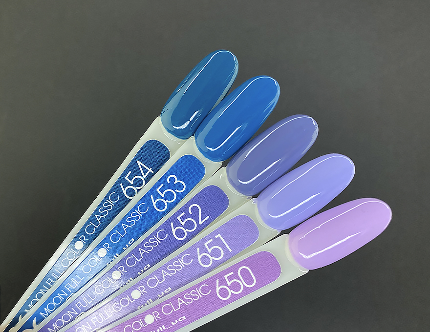 Гель-лак MOON FULL color Gel polish №650 насичений бузковий, 8 мл