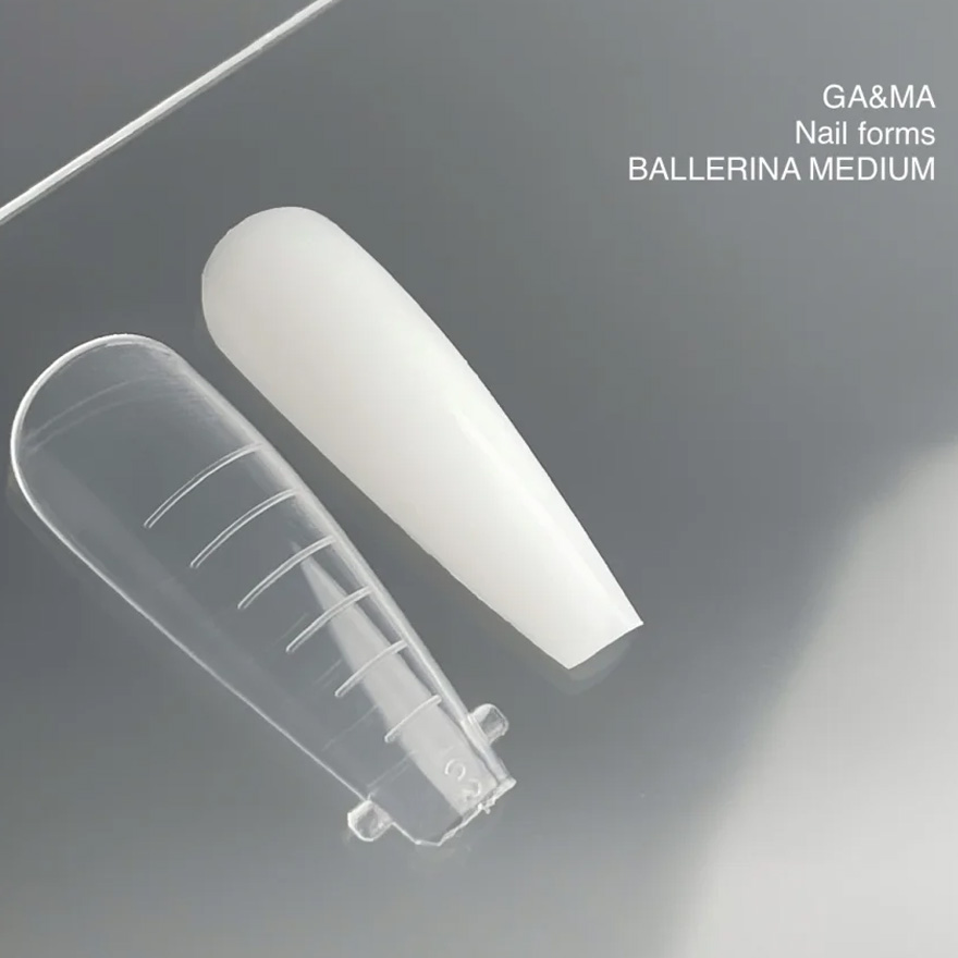 Ga&Ma Верхні форми Nails forms Ballerina Medium collaboration with