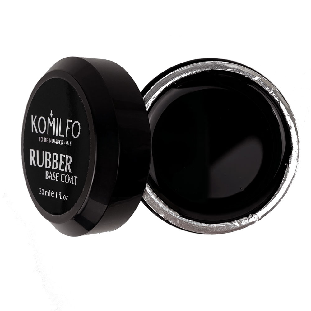 Komilfo Rubber Base Coat - каучукова база для гель-лаку, 30 мл (без пензлика)